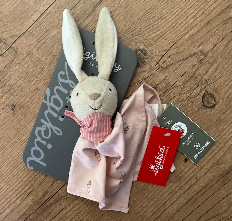 Schnuffeltuch Hase rosa, sigibaby, Sigikid 39990