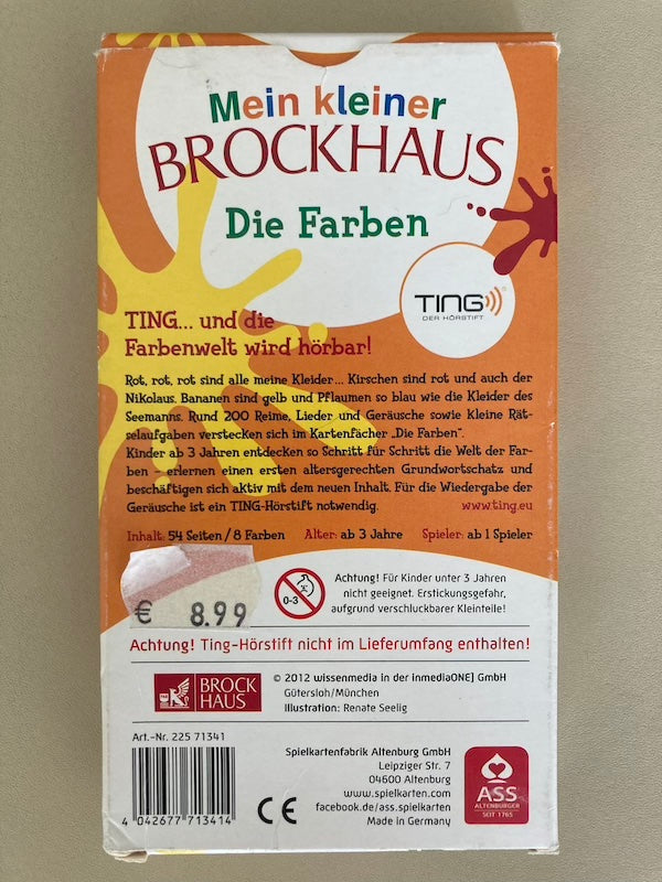 Mein kleiner Brockhaus - Die Farben TING - Karten, ASS 22571341