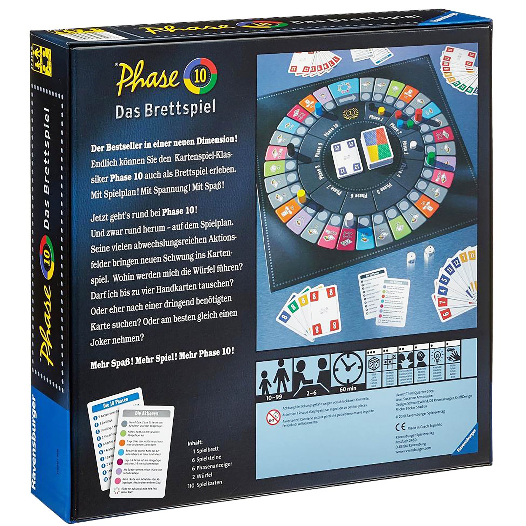 Phase 10 deals brettspiel ravensburger